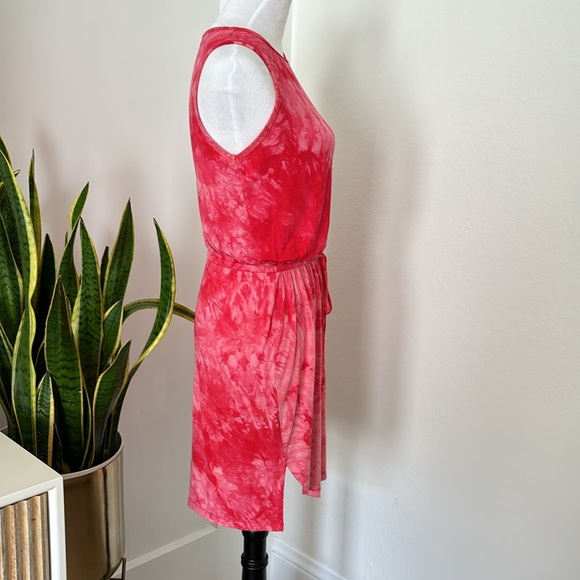 CALVIN KLEIN Tie-Dye Drawstring Dress size 4 - Picture 4 of 7